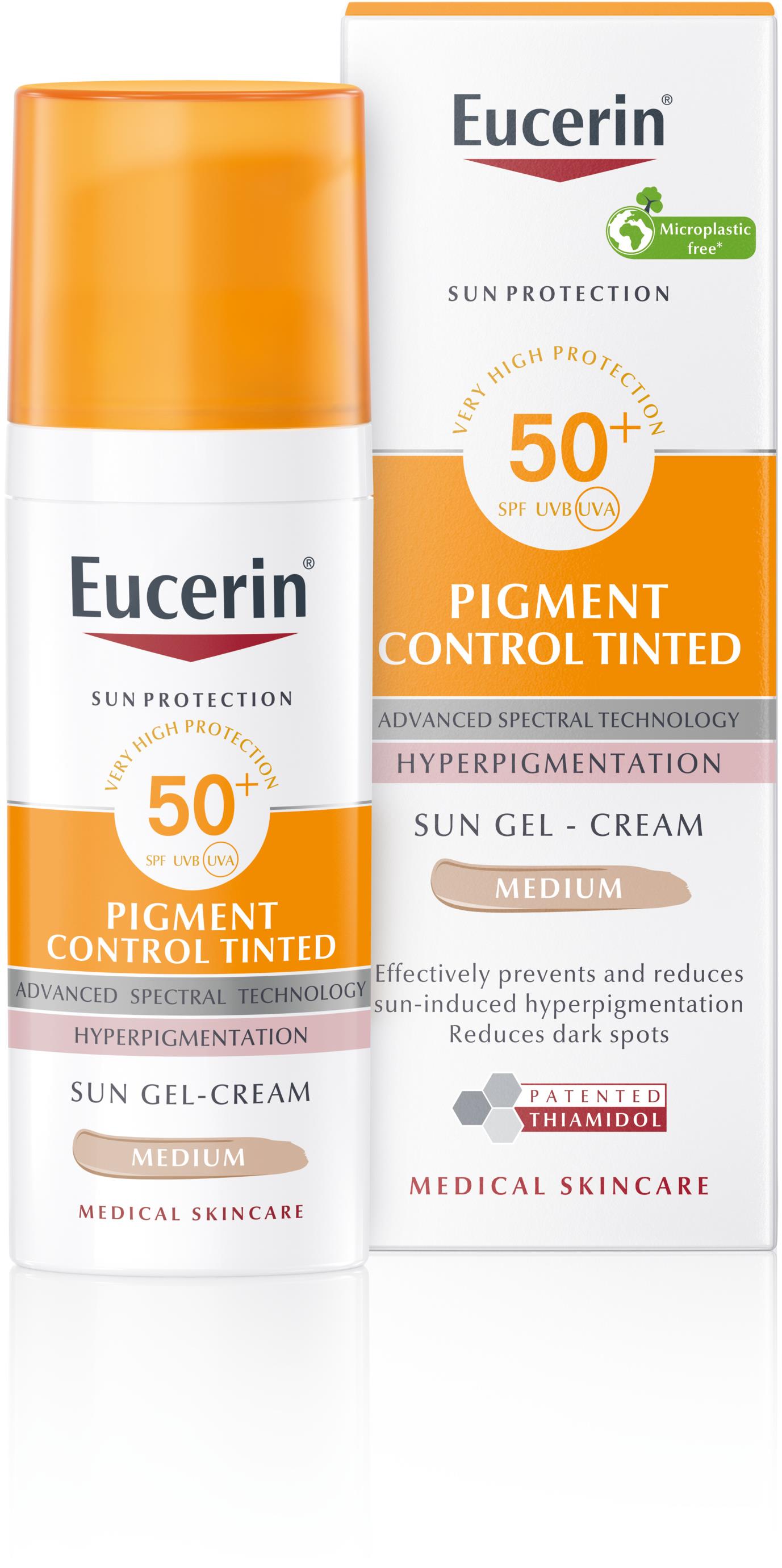 Eucerin Sun Pigment Control színezett, közepesen sötét SPF50+ 50 ml