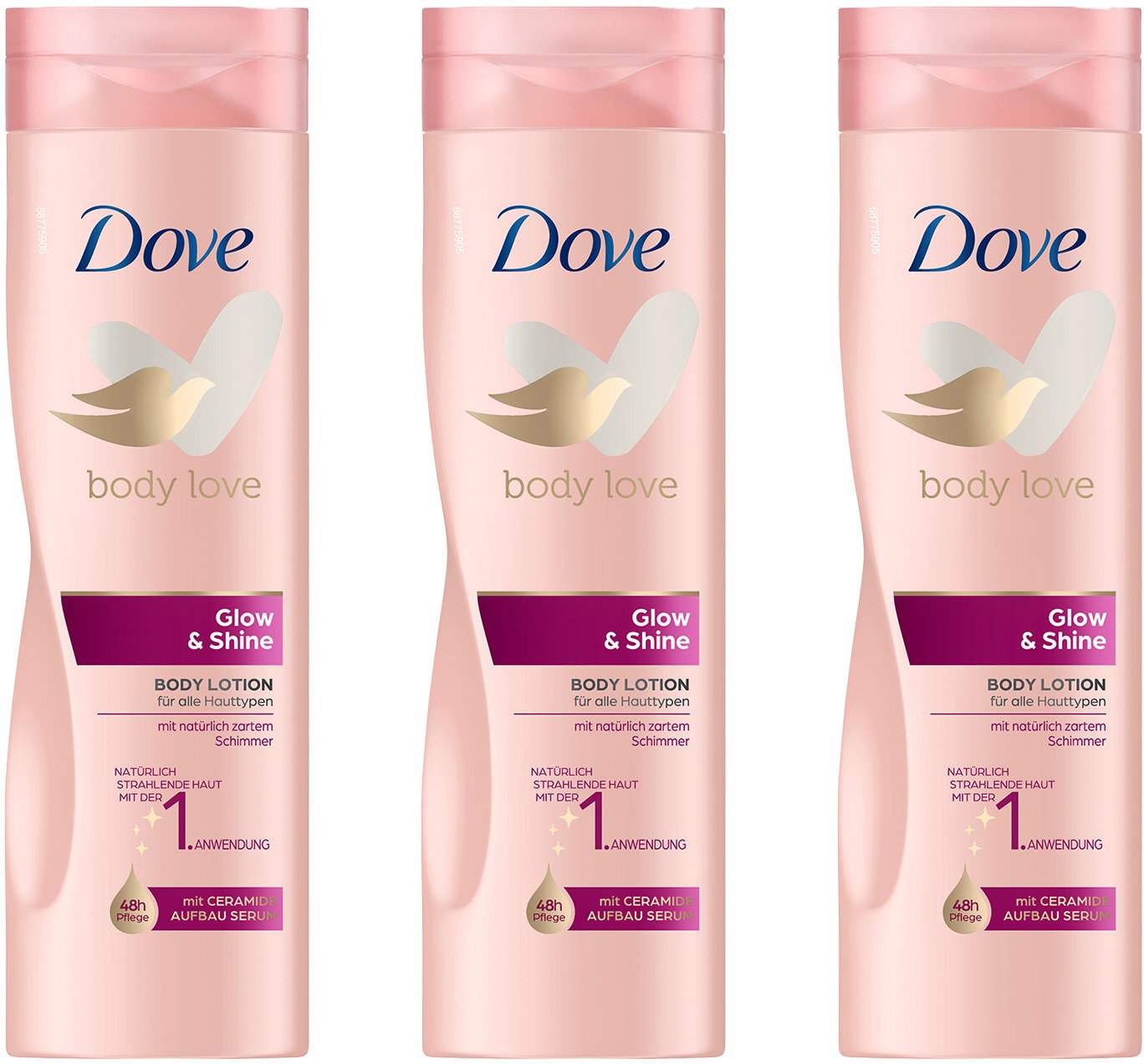 DOVE Triopack Glow & Shine 250 ml