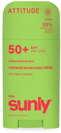 ATTITUDE Mineral Sunscreen Stick Sunly Kids SPF 50+ Watermelon Coco 60 g - Sunscreen