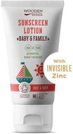 WoodenSpoon Opalovací tělové mléko v tubě Baby & Family SPF 50 150 ml - Opalovací mléko