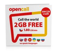 OpenCall Předplacená karta s kreditem 200 Kč + 2GB na měsíc zdarma - SIM karta