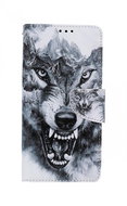 TopQ Case Xiaomi Redmi Note 10 Pro book Black and white wolf 59686 - Phone Case