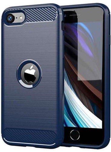 TopQ Cover iPhone SE 2022 silicone blue 73925 - Phone Cover - Main image