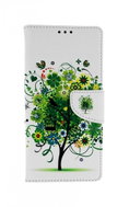 TopQ Cover Xiaomi Redmi Note 9 bookish White with tree 53903 - Phone Cover