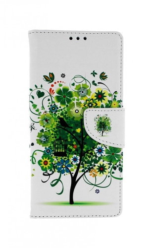 TopQ Cover Xiaomi Redmi Note 9 bookish White with tree 53903 - Phone Cover - Main image