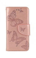 TopQ iPhone SE 2022 book case Butterfly pink light 75008 - Phone Case