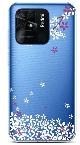 TopQ Cover Xiaomi Redmi 10C Sakura flowers 75078 - Phone Cover - Main image
