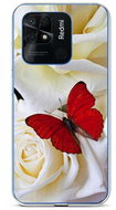 TopQ Cover Xiaomi Redmi 10C Red butterfly 75069 - Phone Cover