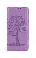 TopQ Vivo Y01 book case Light purple owl tree 74822 - Phone Case