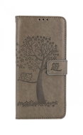 TopQ Case Vivo Y01 Book Gray Owl Tree 74813 - Phone Case