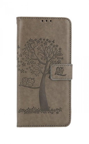 TopQ Case Vivo Y01 Book Gray Owl Tree 74813 - Phone Case - Main image