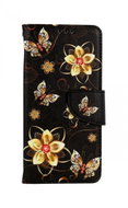 TopQ Case Samsung A33 5G book Gold flowers 74981 - Phone Case