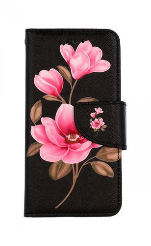 TopQ iPhone SE 2022 book case Three flowers 74849 - Phone Case - Main image