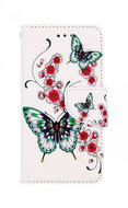 TopQ iPhone SE 2022 book case Butterflies with flower 74762 - Phone Case