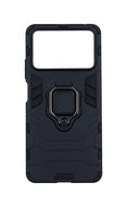 TopQ Cover Xiaomi Poco X4 Pro 5G durable black with ring 75245 - Phone Cover