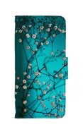 TopQ Case Vivo Y01 book Blue with flowers 74710 - Phone Case