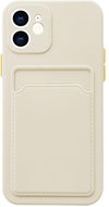 TopQ Cover iPhone 11 with pocket beige 75422 - Phone Cover
