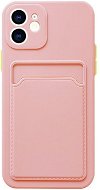 TopQ Kryt iPhone 11 s vreckom ružový 75421 - Kryt na mobil