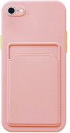 TopQ Cover iPhone SE 2022 with pocket pink 75410 - Phone Cover