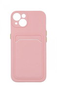 TopQ iPhone 13 cover with pocket pink 75418 - Phone Cover