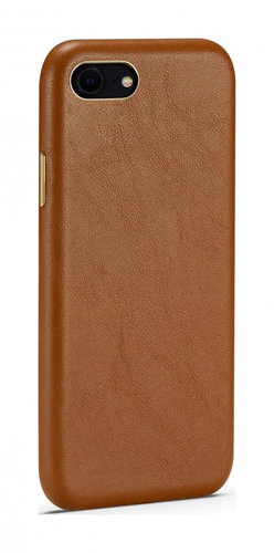 TopQ Cover Soft Leather iPhone SE 2020 brown 75353 - Phone Cover - Main image
