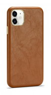 TopQ Cover Soft Leather iPhone 11 brown 75377 - Phone Cover