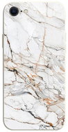 TopQ Cover iPhone SE 2022 Marble white-orange 75383 - Phone Cover