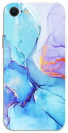 TopQ Cover iPhone SE 2022 Marble blue-purple 75382 - Phone Cover