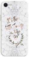 TopQ Cover iPhone SE 2020 Marble Little things 75367 - Phone Cover