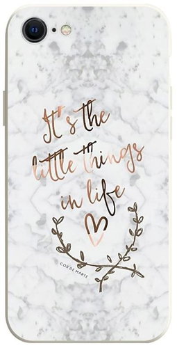 TopQ Cover iPhone SE 2020 Marble Little things 75367 - Phone Cover - Main image