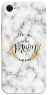 TopQ Cover iPhone SE 2020 Marble Moon 75359 - Phone Cover