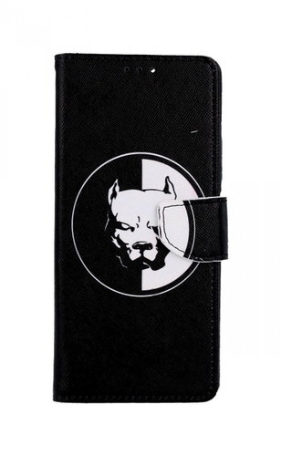 TopQ Case Xiaomi Redmi Note 10 Pro book Black and white pitbull 59717 - Phone Case - Main image