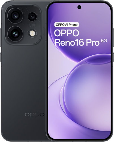 OPPO Reno16 Pro 5G 12GB/512GB Starlight Black - Mobile Phone - Main image