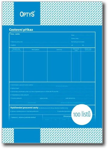 OPTYS 1050 Travel Order - Form - Main image