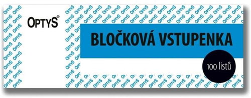 OPTYS 1267 Block Ticket - Form - Main image
