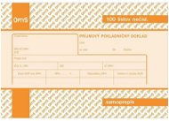 OPTYS 8791 Príjmový pokladničný doklad s DPH - Tlačivo