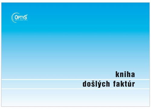 OPTYS 8709 Incoming Invoice Book - Form - Main image