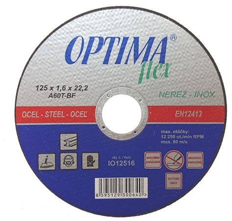 OPTIMA 125x1 6x22 Stainless-steel Optimaflex - Cutting Disc - Main image