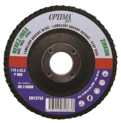 OPTIMAflex Lamellar Grinding Disc for Metal, 115mm P60 - Lamellar Disc - Main image