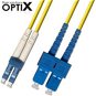 Data Cable OPTIX LC-SC Optical Patch Cord 09/125 3m G.657A - Datový kabel