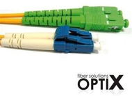 OPTIX SC/APC-LC Optical Patch Cord 09/125 15m G657A - Data Cable