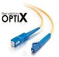 Dátový kábel OPTIX LC-SC optický patch cord 09/125 1 m G657A simplex - Datový kabel