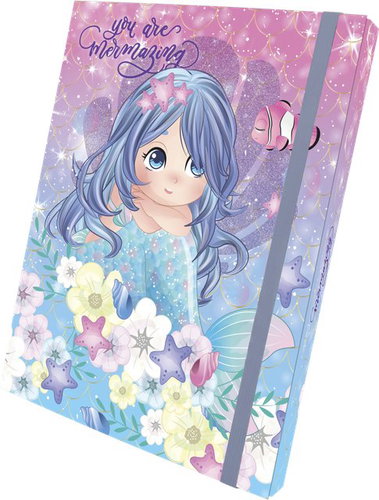 OPTIMUM 3D Folder for Exercise Books, A4, Mermaid - Desky na sešity - Main image