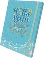 OPTIMUM 3D A4 Notebook Folder, Sparkle Turquoise - Desky na sešity