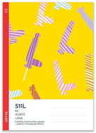 Optys 511L- A5 linka 10 l. - bezdřevý - 2 pomocné linky + lenoch - 2170 - Exercise Book