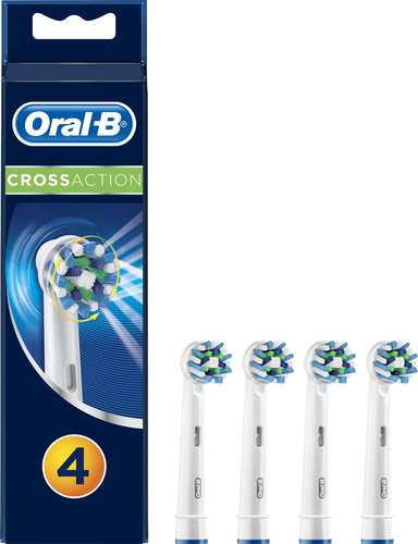 Oral-B Cross Action Replacement Heads 4 pcs - Toothbrush Replacement Head - Main image
