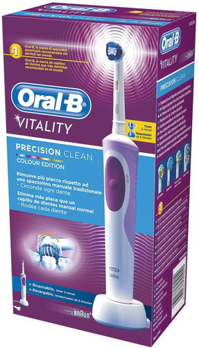  Oral B Vitality Precision Clean Purple  - Electric Toothbrush - Main image