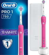 Oral-B Pro 750 3DWhite Pink + Cestovné puzdro - Elektrická zubná kefka