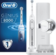Oral-B Genius 8000 White Zahnbürste + 6 Stück Ersatzköpfe - Elektrische Zahnbürste