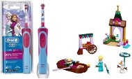 Oral-B Vitality Kids D12K Frozen + LEGO Disney 41155 Elsa a dobrodružstvo na trhu - Sada